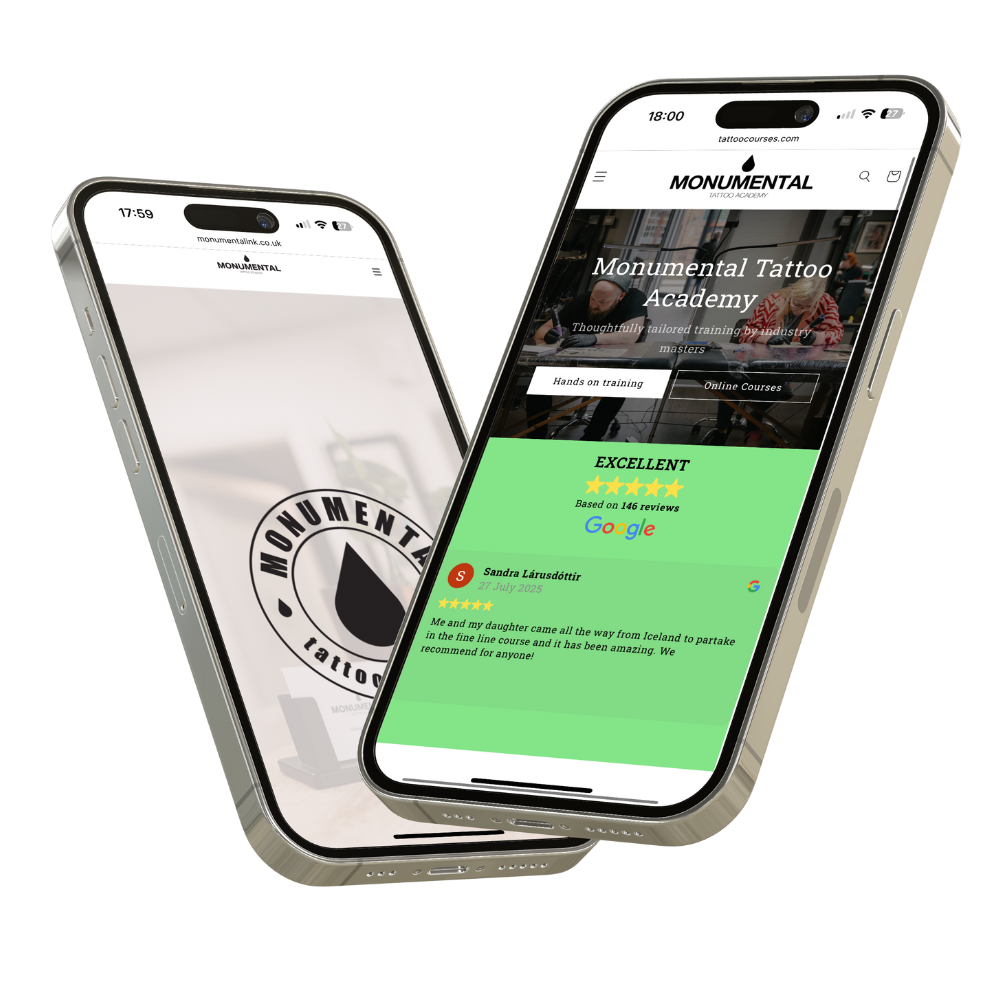 tattoo website design for tattoo studios